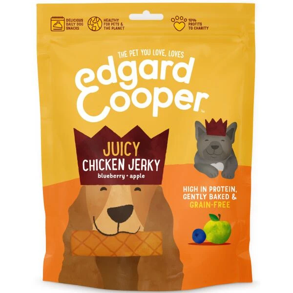 Edgard & Cooper Hondensnack Jerky Sappige Kip - 150 G 3 Edgard & Cooper Hondensnack Jerky Sappige Kip - 150 G