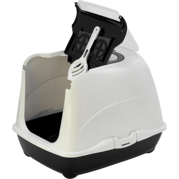 Kattenbak Loki Zwart - 38 × 50 × 37 Cm 4 Kattenbak Loki Zwart - 38 × 50 × 37 Cm - Afbeelding 2