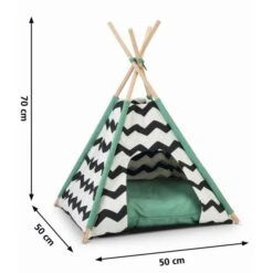 Kattenhuis Tipi Tent Kioni - 50 × 50 × 70 Cm -Berühmt Tierbedarf Geschäft 1612968369 3 600