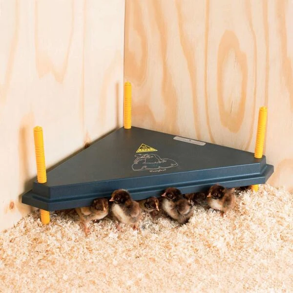 Warmteplaat Voor Kuikens Hoekmodel - 40 X 40 Cm 3 Warmteplaat Voor Kuikens Hoekmodel - 40 X 40 Cm