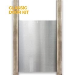 Aluminium Kippenluik Met Eiken Rails - 30 × 40 Cm