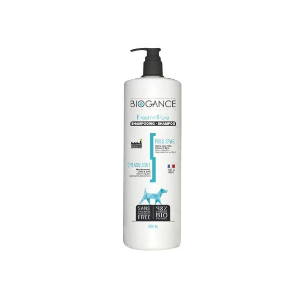 Hondenshampoo Fresh 'n Pure BIOGANCE Vette Vacht - 1 Liter 3 Hondenshampoo Fresh 'n Pure BIOGANCE Vette Vacht - 1 Liter