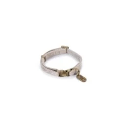 Halsband Hond 'Velura' Fluweel Grijs 20-30 Cm - Designed By Lotte
