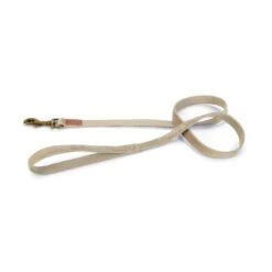 Hondenriem 'Velura' Fluweel Grijs 2 Cm - Designed By Lotte