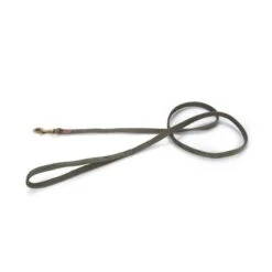 Hondenriem 'Velura' Fluweel Groen 1 Cm - Designed By Lotte