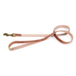 Hondenriem 'Velura' Fluweel Roze 2 Cm - Designed By Lotte