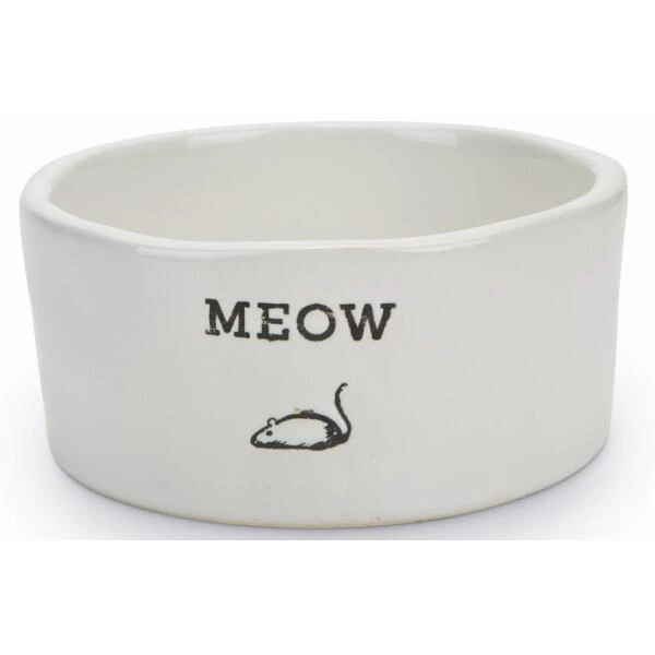 Eetbak Meow Keramiek - 11,5 × 4 Cm - Wit 3 Eetbak Meow Keramiek - 11,5 × 4 Cm - Wit