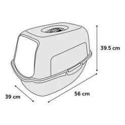 Kattenbak Lexie Grijs - 39 X 56 X 39.5 Cm -Berühmt Tierbedarf Geschäft kattenbak lexie grijs 1607087862 3 600