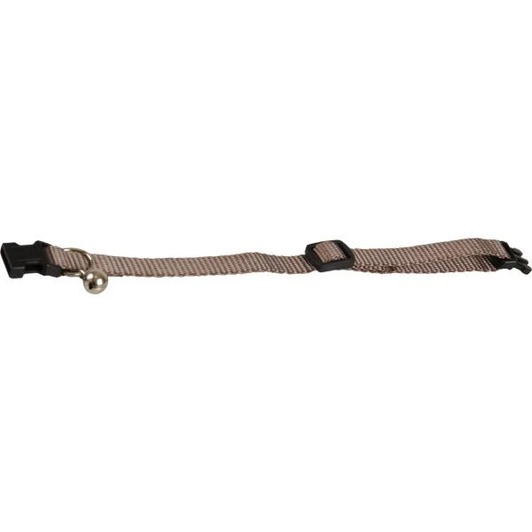 Kattenhalsband Met Belletje - Taupe 3 Kattenhalsband Met Belletje - Taupe