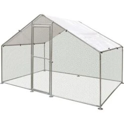 Kippenren Doerak, Gegalvaniseerd 6 M² - 2 × 3 × 2 M