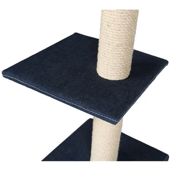 Krabpaal Palazzo Denim - 30 × 30 × 90 Cm 4 Krabpaal Palazzo Denim - 30 × 30 × 90 Cm - Afbeelding 2