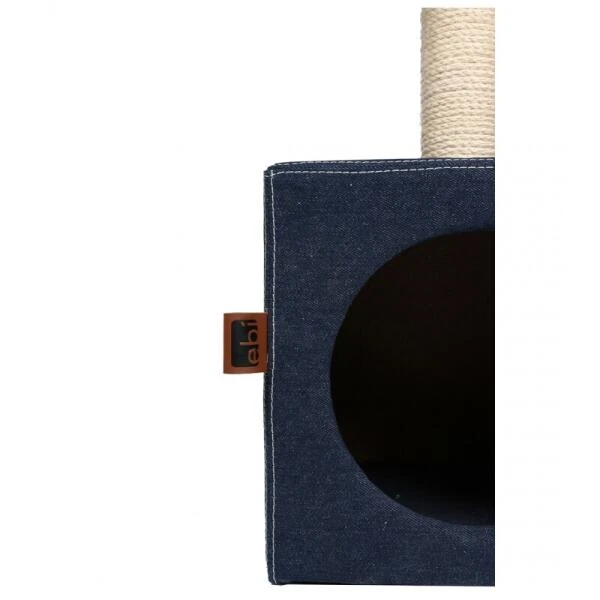 Krabpaal Palazzo Denim - 30 × 30 × 90 Cm 5 Krabpaal Palazzo Denim - 30 × 30 × 90 Cm - Afbeelding 3