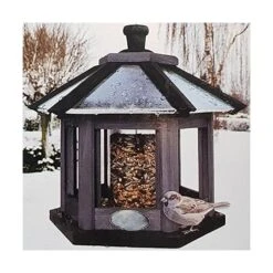 Vogelvoederhuis Met Ingebouwde Zadensilo - Zeskant 10 Vogelvoederhuis Met Ingebouwde Zadensilo - Zeskant -Berühmt Tierbedarf Geschäft voederhuis met zadensilo 1510747583 3 600