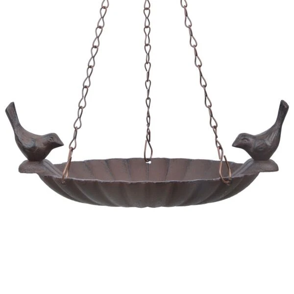 ESSCHERT DESIGN Vogelbad Ovaal Hangend - Gietijzer 3 ESSCHERT DESIGN Vogelbad Ovaal Hangend - Gietijzer