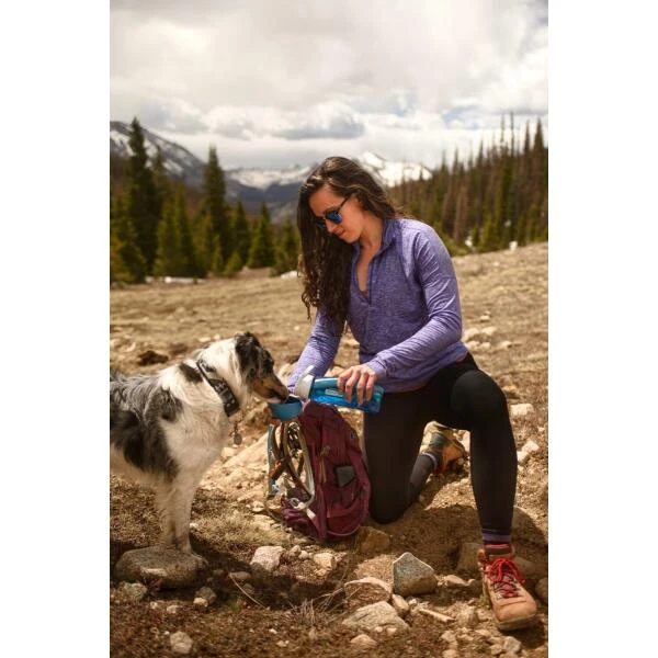 Waterfles En Kom Kurgo Gourd H2O - Blauw 4 Waterfles En Kom Kurgo Gourd H2O - Blauw - Afbeelding 2