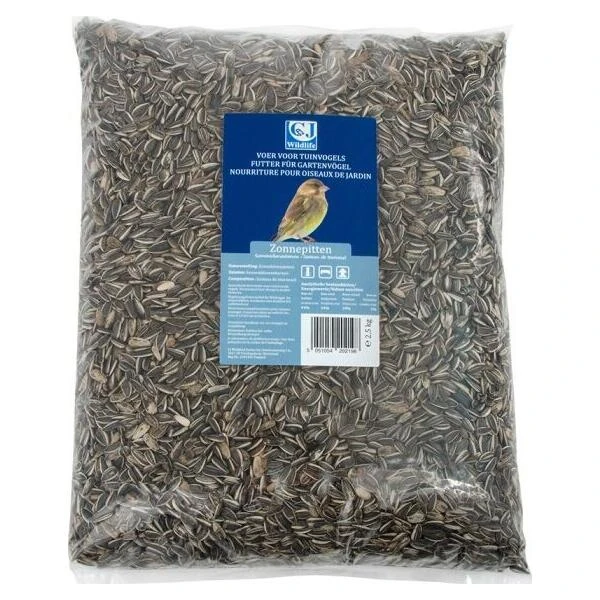 Zonnebloempitten Gestreept Ongepeld - 2,5 Kg 4 Zonnebloempitten Gestreept Ongepeld - 2,5 Kg - Afbeelding 2